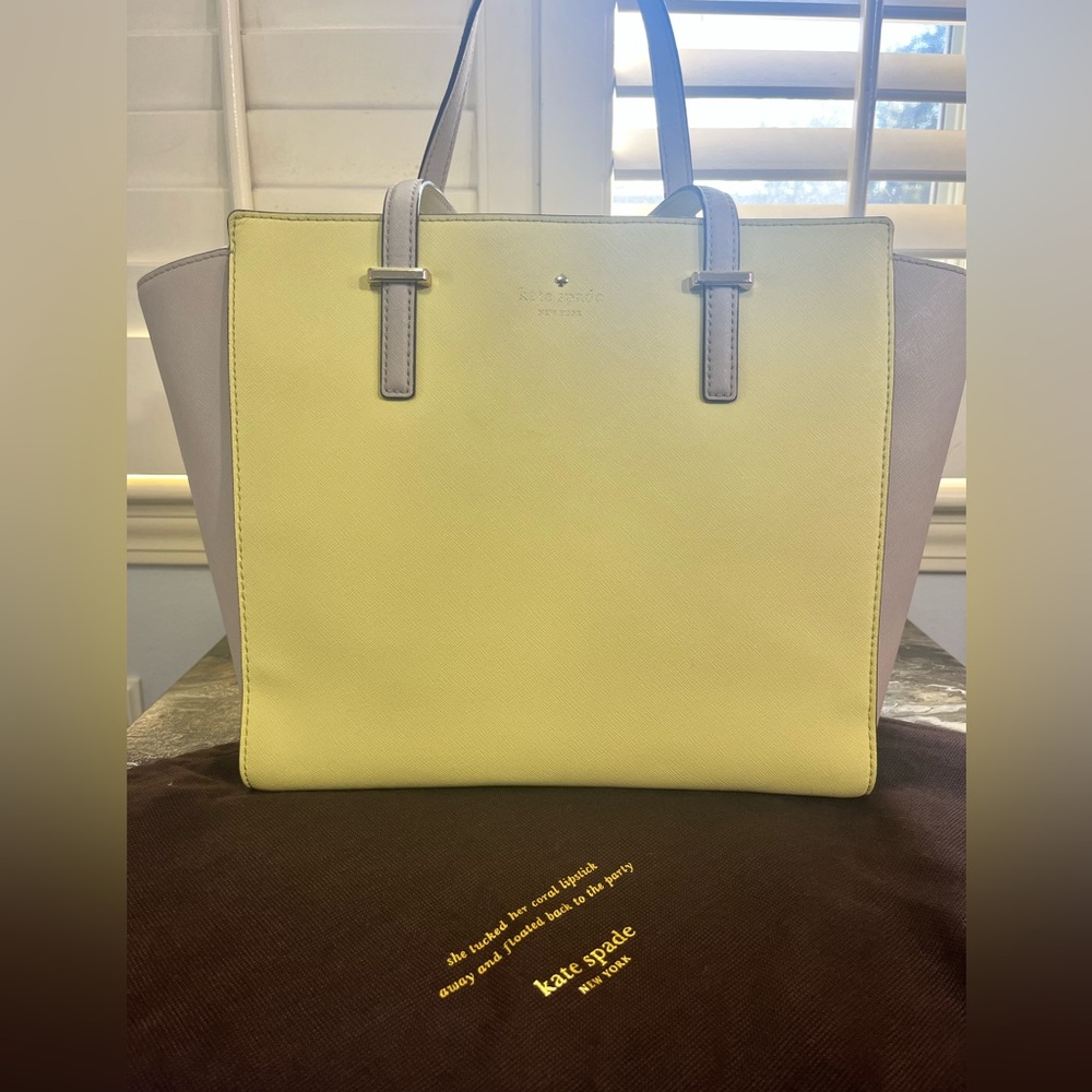 Kate Spade Cedar Street Large Hayden Tote in Lemonade